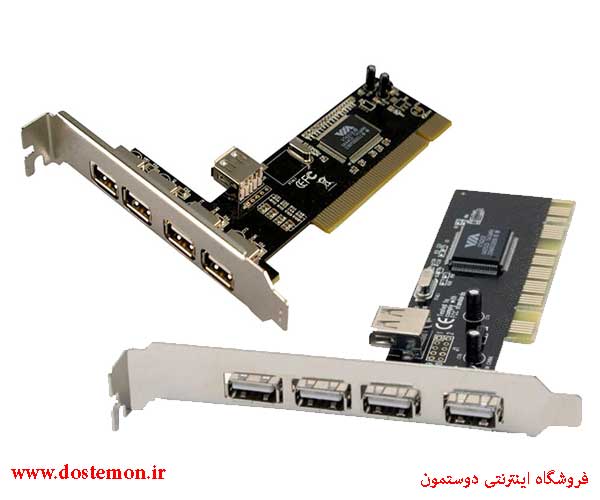 هاب USB2.0 پنج پورت PCI مدل 002